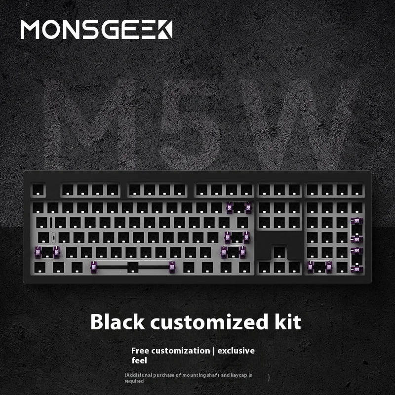 Imagem -06 - Monsgeek-teclado Mecânico Kit M5w Mode Liga de Alumínio Rgb Teclado do Jogo Interruptor Quente Gaxeta pc Acessórios do Jogador Escritório