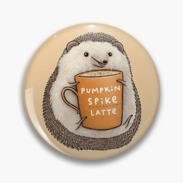 Pumpkin Spike Latte  Soft Button Pin Lapel Pin Gift Badge Cute Metal Jewelry Funny Collar Clothes Fashion Hat Women Decor