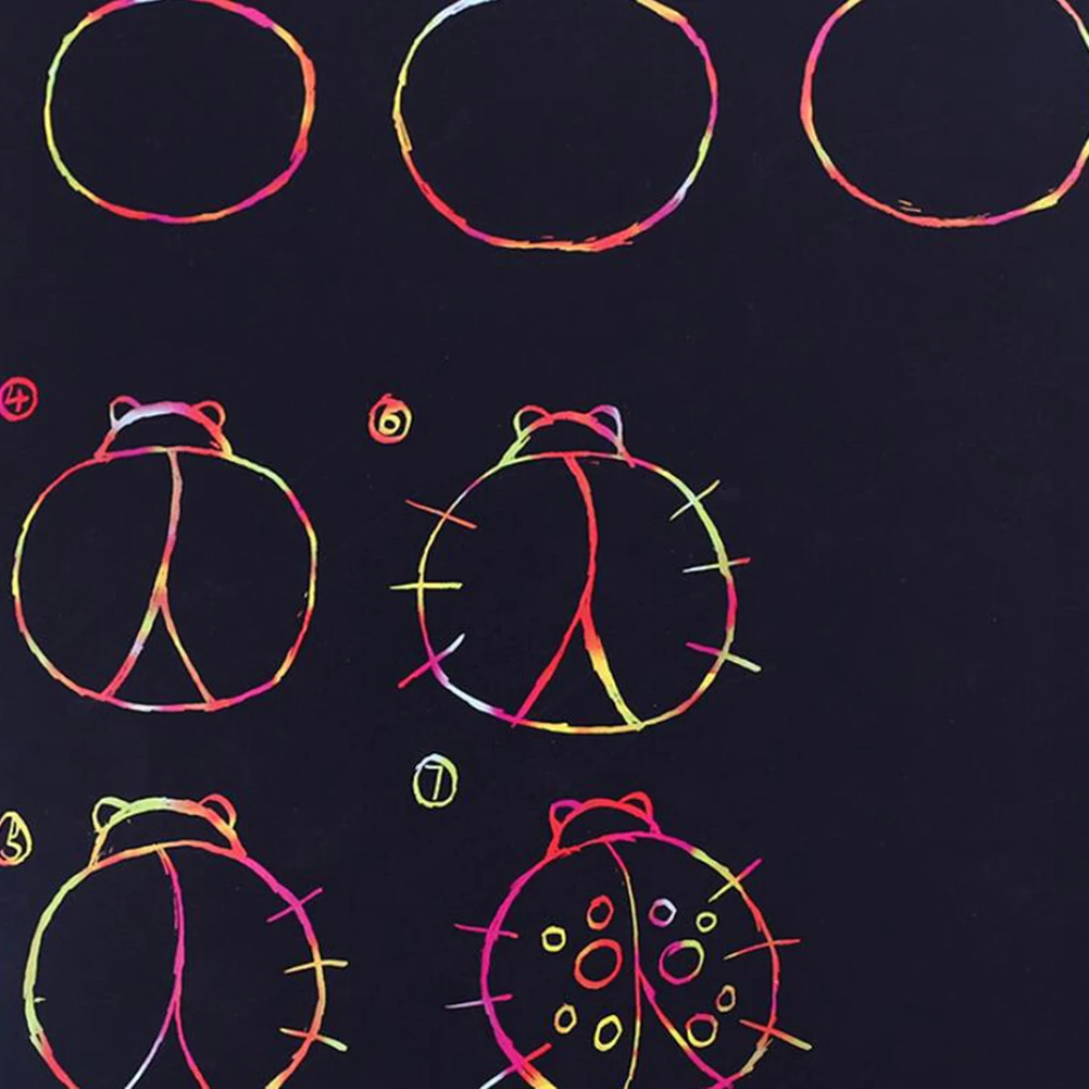 

100Pcs Scratch Paper Professional Scratch Painting Sticks Smooth Safe for Kindergarten Primary