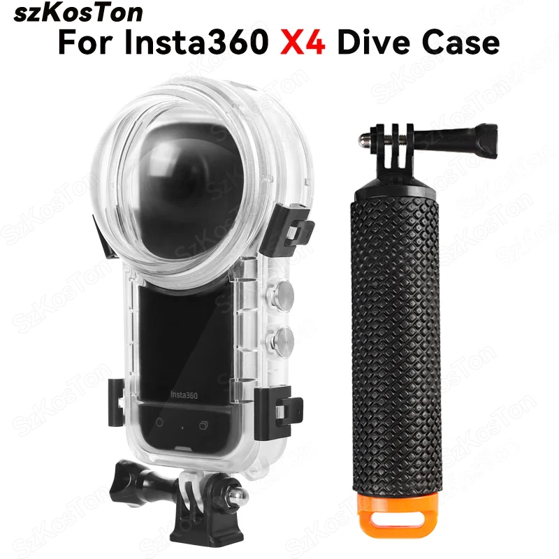 Funda de buceo para Insta 360 X4, carcasa impermeable para Insta360 X4, funda de buceo Invisible, accesorios de carcasa de buceo subacuática a 50M