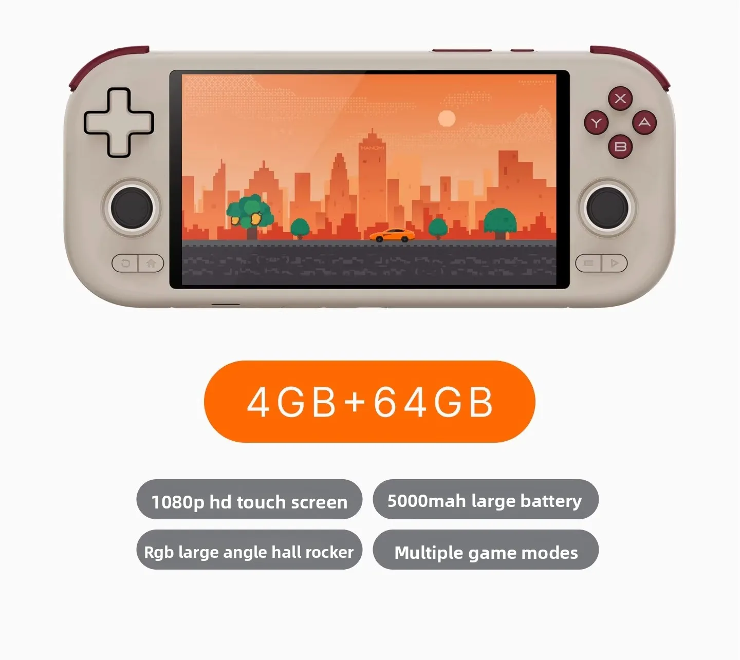 AIR X 5.5 Inch 1080P IPS Touchscreen Android Handheld Game Console with Snapdragon Processor, WiFi & Bluetooth