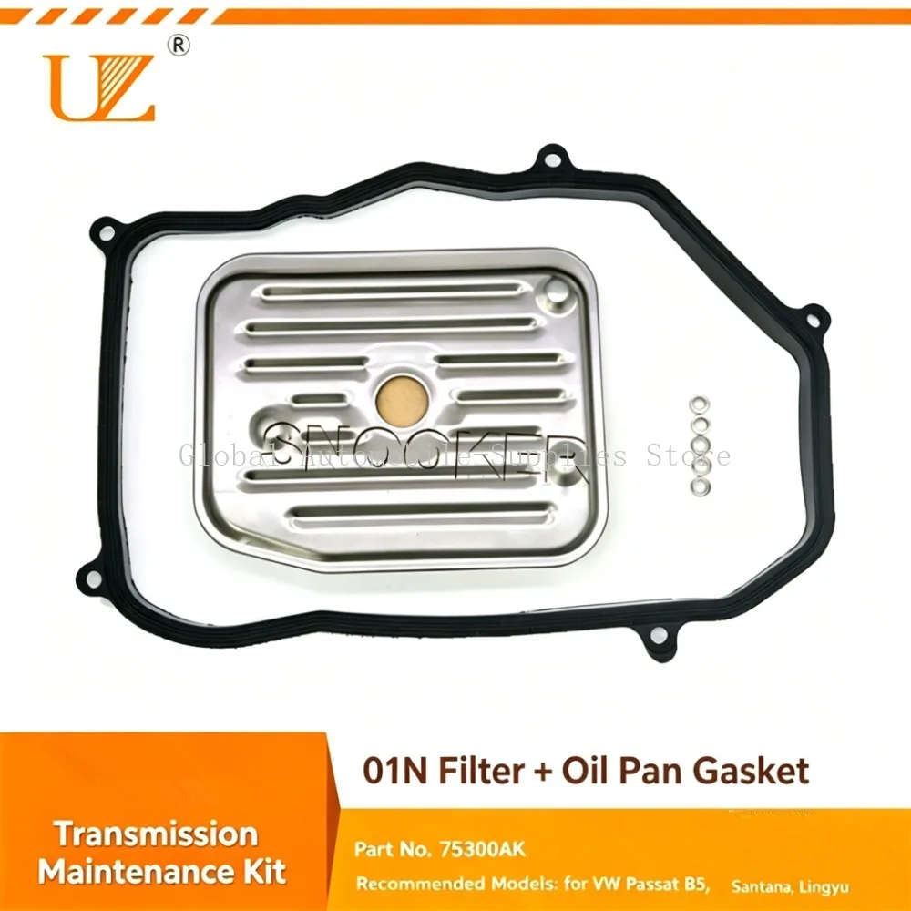 01N Transmission Filter + Oil Pan Gasket Service Kit For VW Passat B5 Santana Lingyu Automatic Gearbox Maintenance Set