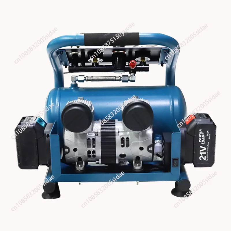 Industrial high-power air compressor rechargeable wireless lithium battery air compressor dual barometer power tool