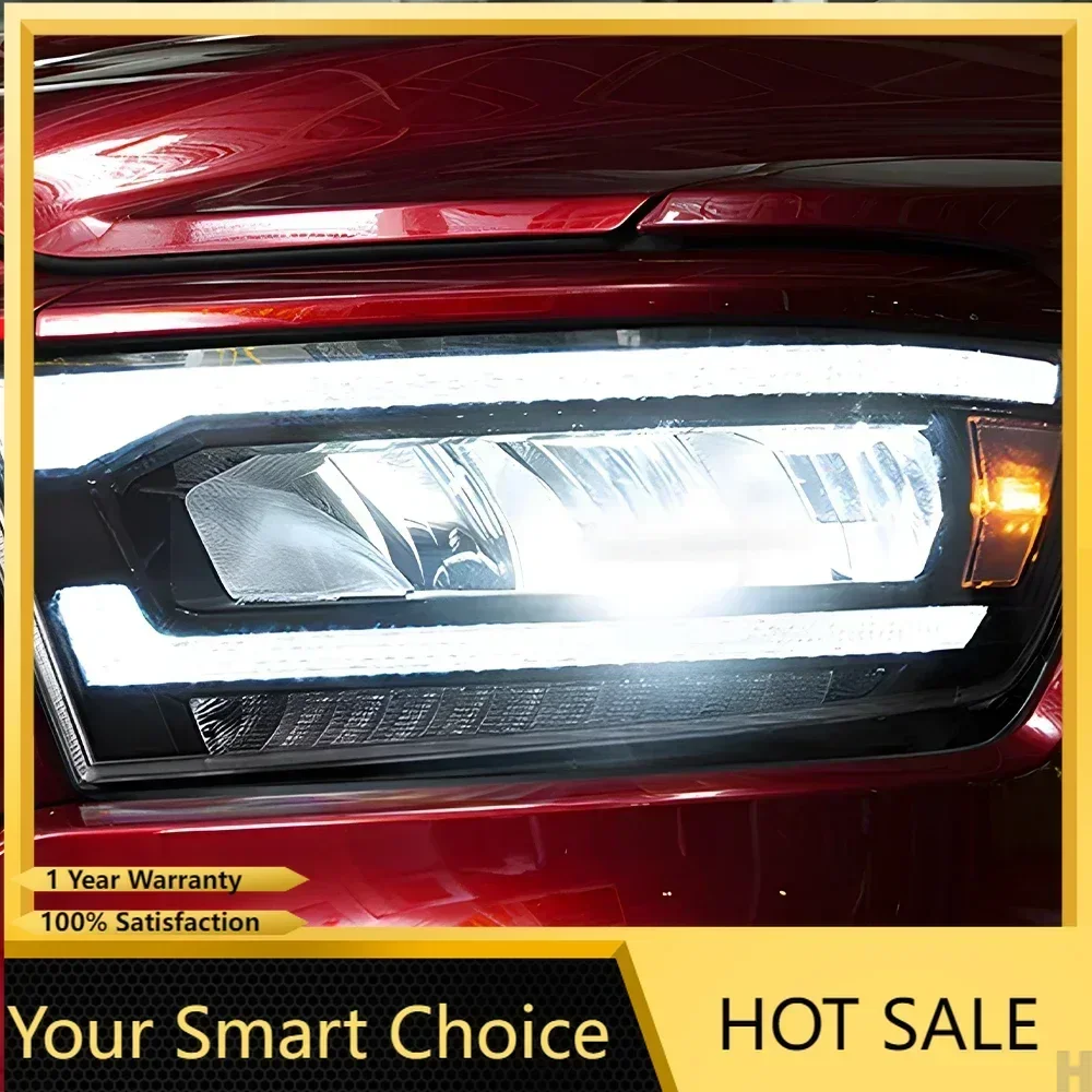Upgrade Angel Wing Style Car Front Lamps for Dodge 2019-2023 RAM 1500 2500 3500 Auto LED Headlights Projector Lens Assembly