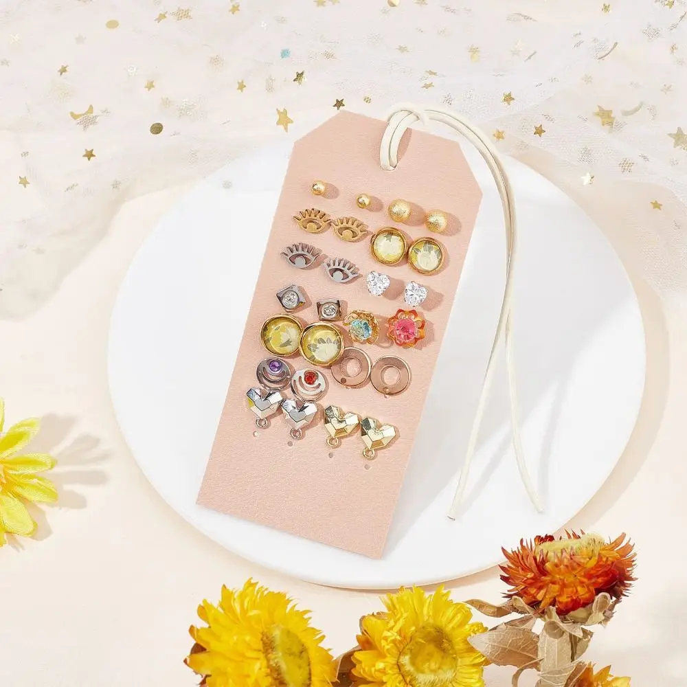 하이 퀄리티 가죽 휴대용 귀걸이 보관 케이스, 여행용 쥬얼리 보관 랙, 걸이식 장식품, 쥬얼리 거치대