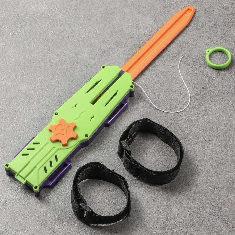 البلاستيك تأثيري الدعامة قاتل العقيدة كم السيف مع المنجنيق وسلك قابل للتطوير التحكم لعبة مجسمة في الهواء الطلق المحمولة EDC أداة