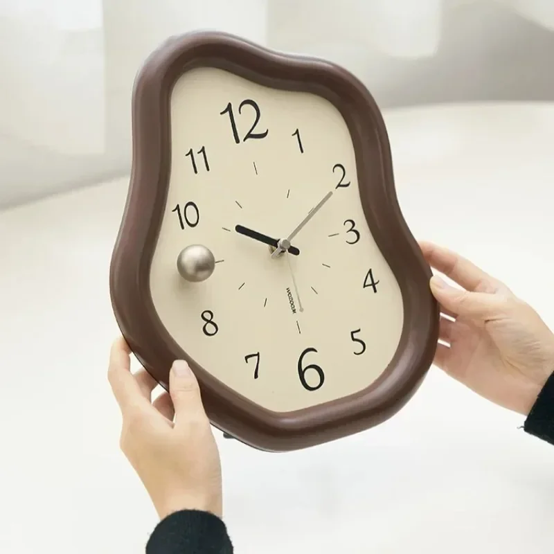 New Wooden Desk Table Clocks Timepiece Tabletop Room Decoration Accessories Mantel Clock Timepiece Ornament Living Room Sho