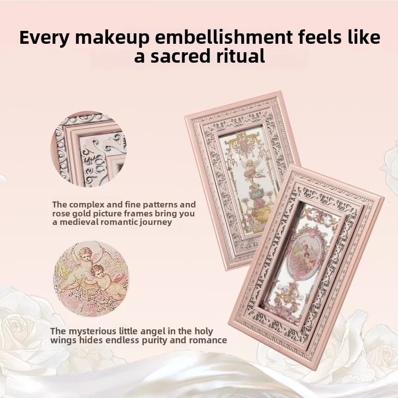 Cheerflor 10-Farben-Engel-Lidschatten, rauchige Farbe, Erdfarbe, Highlight, Rouge, Konturierung, einteilige Palette, Drei-in-Eins