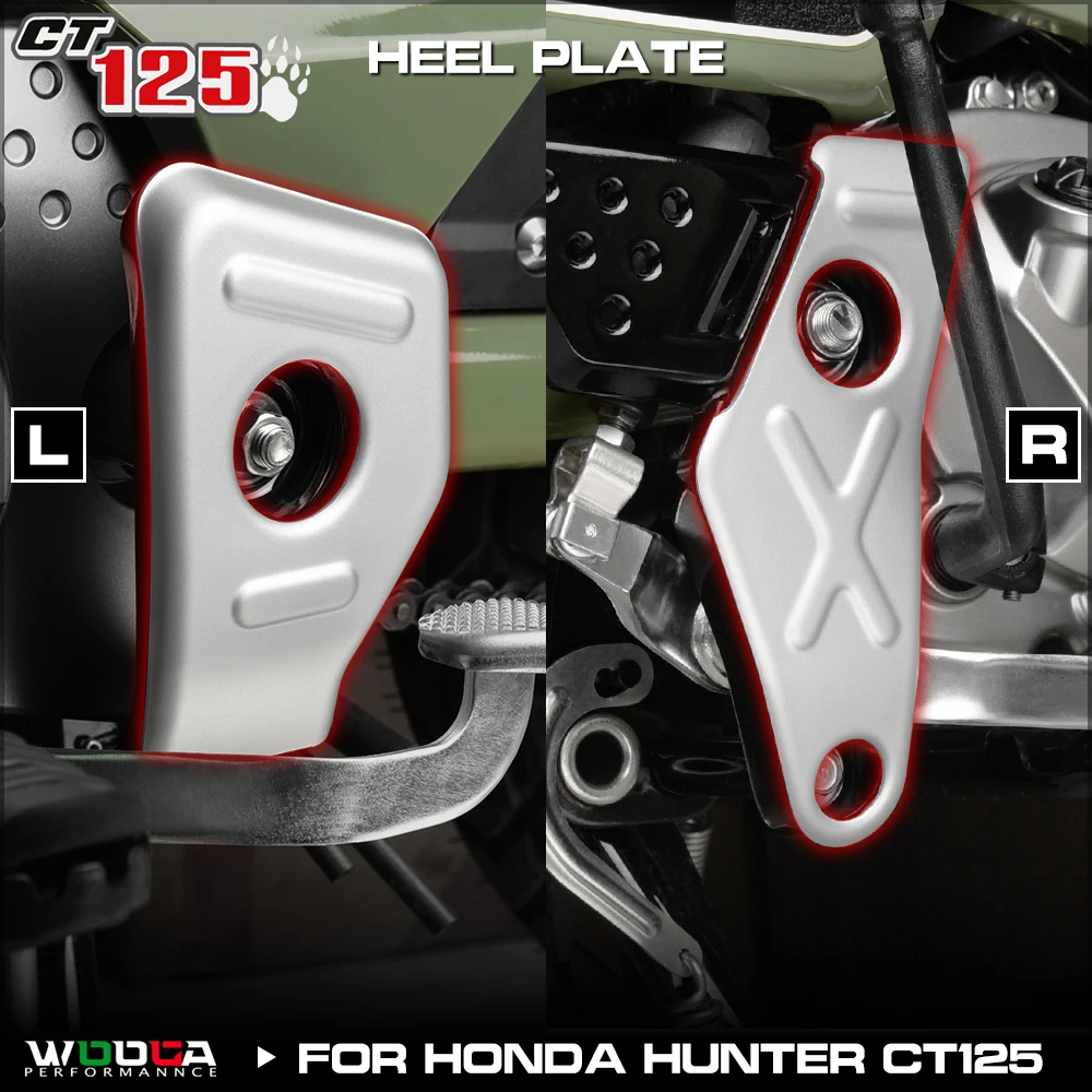 

# Heel Plate For Honda Hunter Cub CT125 2020 -2025 2023 JA55 JA65 Frame Cover Trail125 Side Covers Guard Protection Huntercub