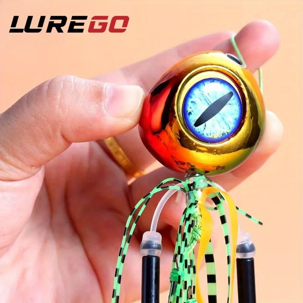 Kabura Slider Jigs Angelköder - Natürlicher Curl-Silikon-Streamer mit Mehrfachgewichten (40g-200g) für Verbesserte Aktion & Langlebigkeit
