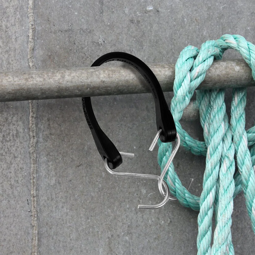 Correas de ajuste de lona de coche, resistentes para hojas y cinturón de patio, cuerdas elásticas con ganchos, tensión de goma para camiones respuestos, alta resistencia