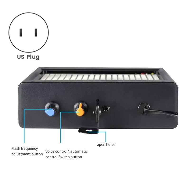 1 Piece Stage Strobe Light 180 LED Super Bright Flash Stage Lighting White Light For Wedding, Xmas, Birthday, Club, DJ US Plug