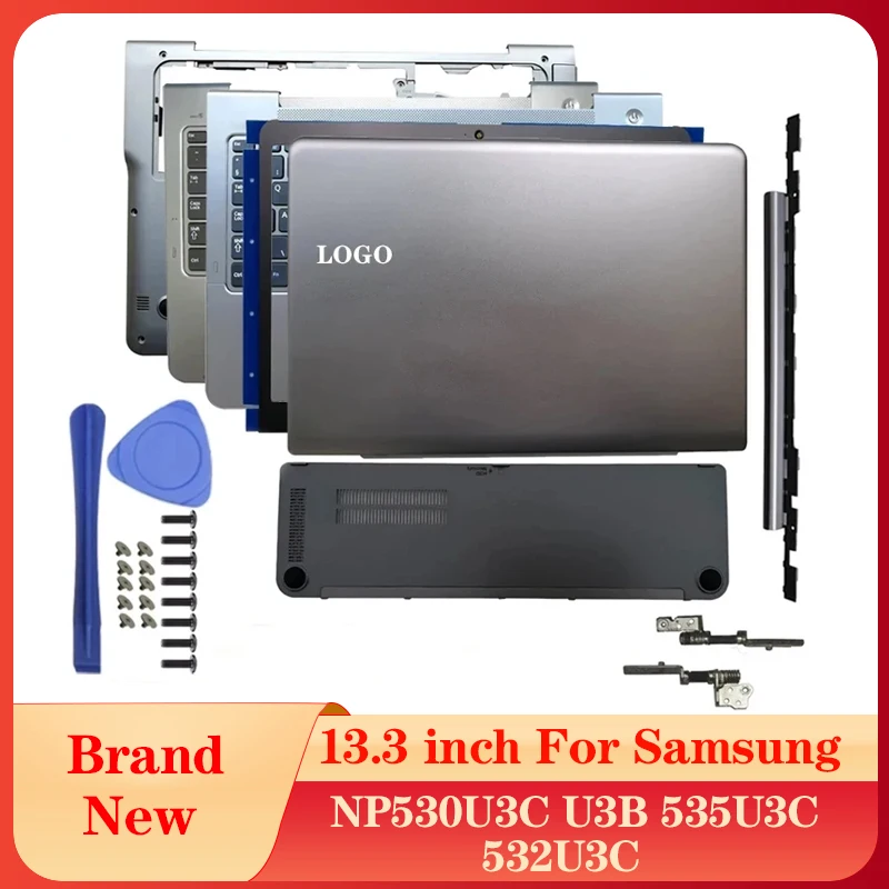 

NEW For Samsung NP530U3C 530U3B 535U3C 532U3C 535U3B Laptop LCD Back Cover/Front Bezel/Hinges/Hinges Cover/Palmrest/Bottom Case