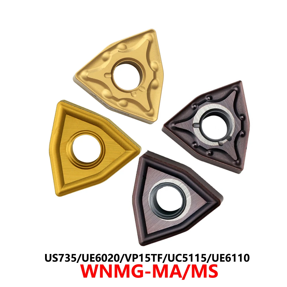 

Original WNMG 060404 WNMG060408 WNMG060412 WNMG080412 WNMG080404 WNMG080408 MA MS US735 UE6020 VP15TF Carbide Inserts CNC Blade