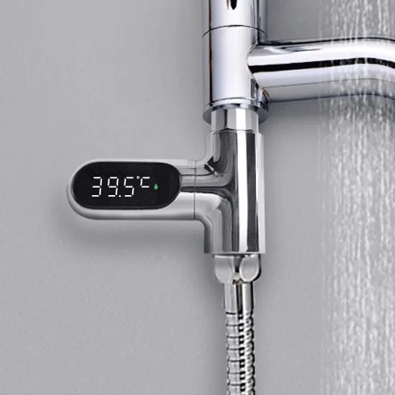 Universal Shower Head Hot Tub Water Temperature Monitor Electricity LED Display Bathing Temperature Meter Bathroom Accessories