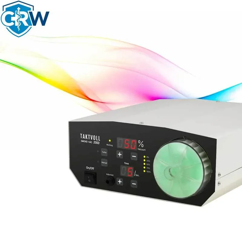 CRW SMOKE-VAC 2000 Steel Electric Portable Smoke Extractor Ensures Clean Air Minimizes Harmful Particles for Medical La