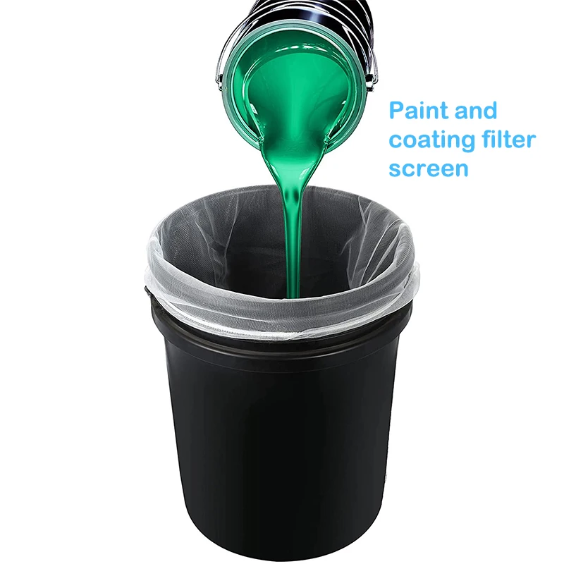 Paint Strainer Bag Gallon Paint Filter Fine Mesh Elastic Drawstring Top Opening Mesh Filter Paint Gardening Bucket Filters