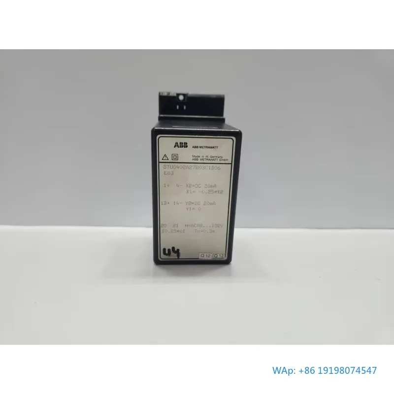 

METRAWATT GTU0402A27B03C1D06E03 Transducer for PLC Industrial Automation