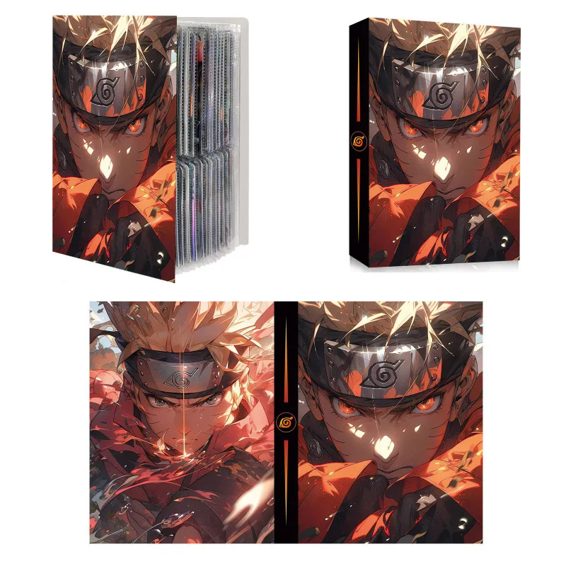 New 4grids 30pages 240Pcs NARUTO Cards Album Book Card Album Creativity Model Binder Holder Collect Card Book Collection Gift