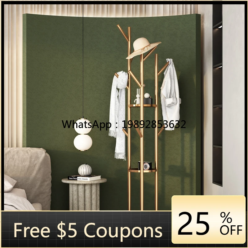 

AA Coat Rack Clothes Hanger Floor Vertical Clothes Hanger Bedroom Hanger Storage Rack