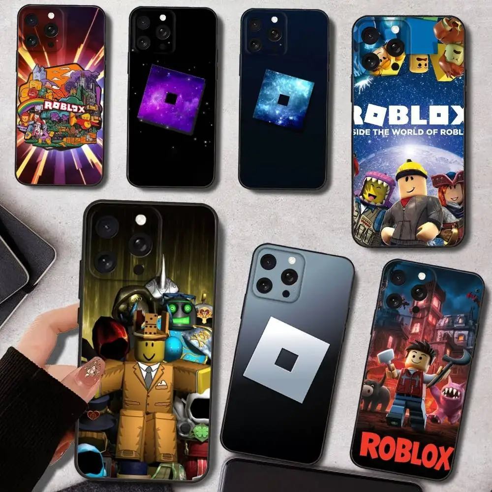 

Game R_Roblox-ES Phone Case For iPhone 16e,16,15,14,13,12,11,Pro,X,XS,Max,XR,Plus,Mini Soft Black Cover