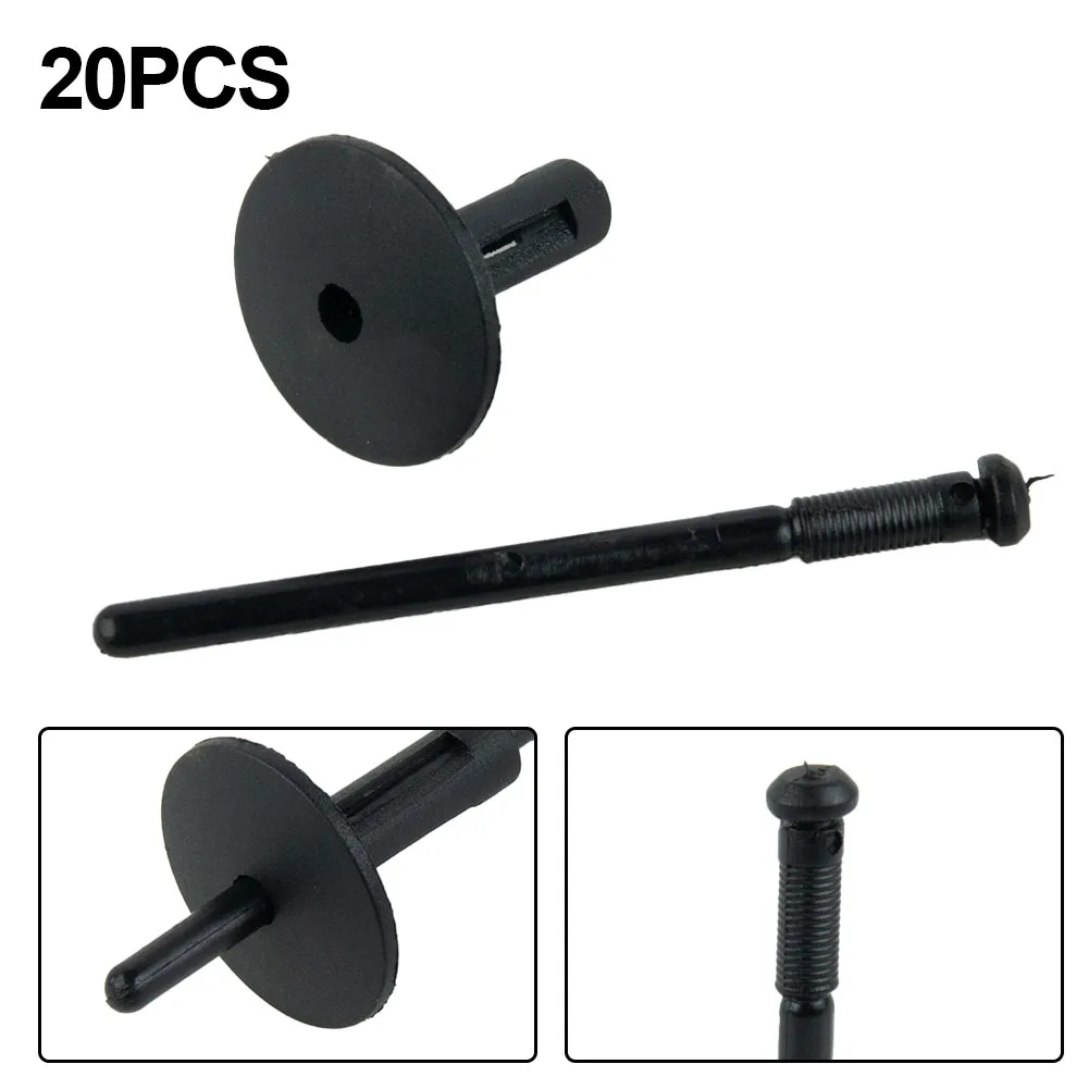 Durable New Practical Useful Rivets Protecting Plastic Protection Push pins Trim Truck Vehicle 20 Sets Black Car