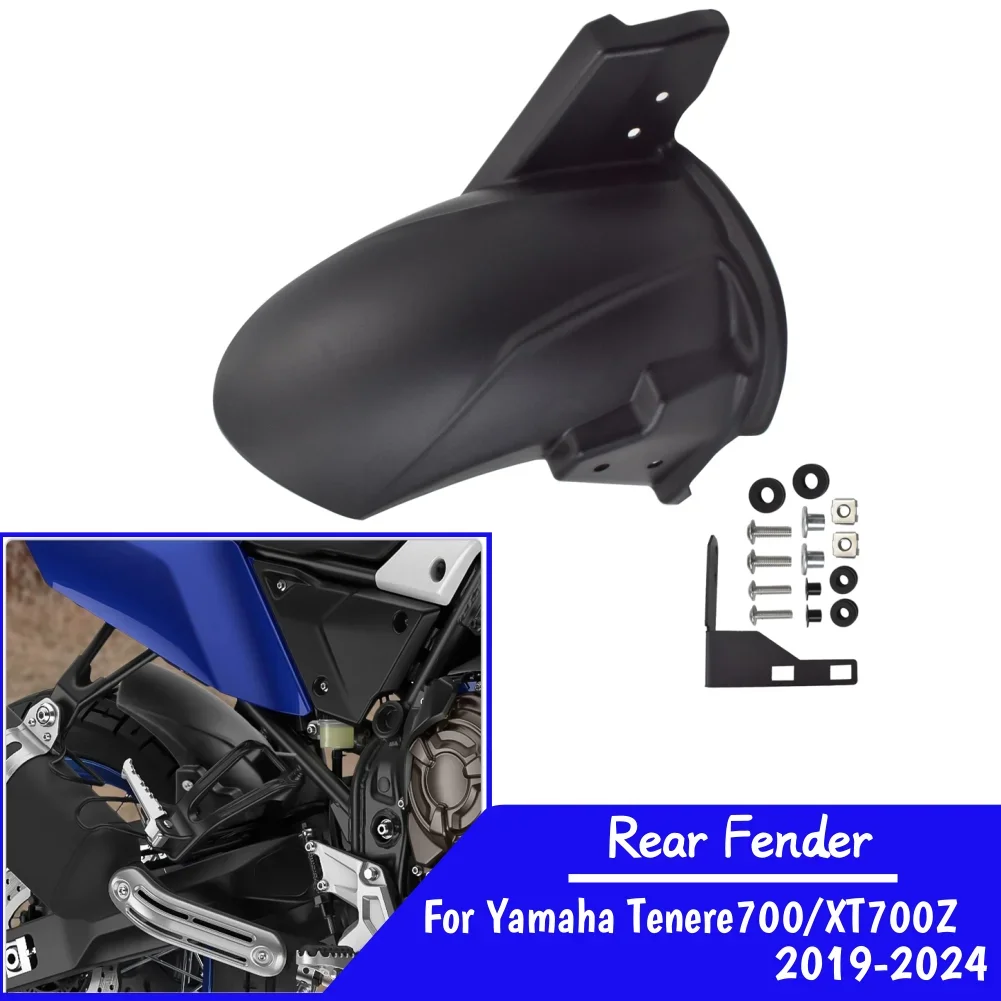 Tenere700 Rear Mudguard For Yamaha Tenere 700 2019-2024 XT700Z XTZ700 2019-2024 Motorcycle Wheel Fender Splash Guard AccessorieS