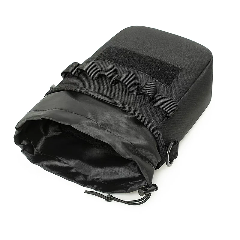 Tactical Dump Drop Pouch Molle Utility Waist Bag Drawstring Pouch Recovery Mag Storage Bag for Hiking Camping Hunting Waist