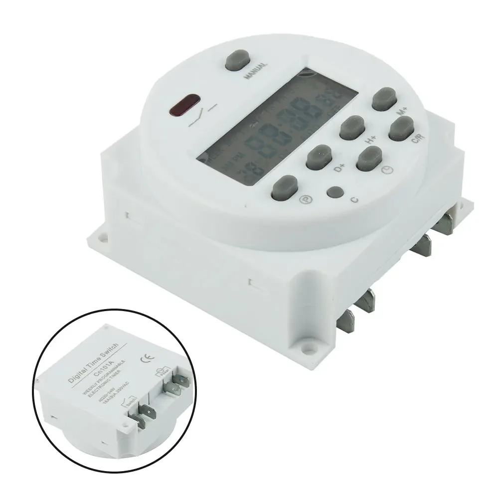 Power Down Timer 60x60x30mm Accessories DC/AC 12V Digital Timer LCD Display On/off Switch Programmable Replacement