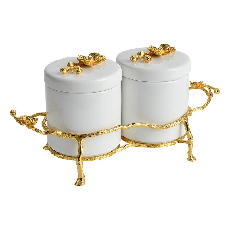 

Nordic style ceramic seasoning jar kitchen household light luxury ceramic storage jar decorative seasoning set combination with