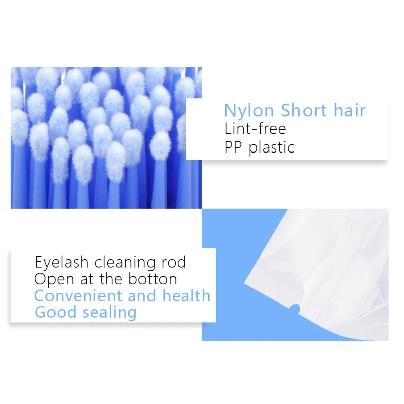 100 pçs/saco escova de cílios descartável lash remoção cotonete micro escova microbrush individual extensão de cílios suprimentos ferramenta de maquiagem