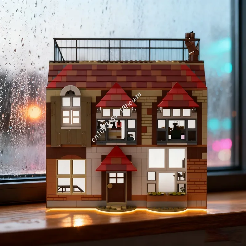 

880pcs MOC Old Burrow Inn Harry Pottered Model Building toys blocks DIY creative Education Brick Christmas gift Kids Birthday