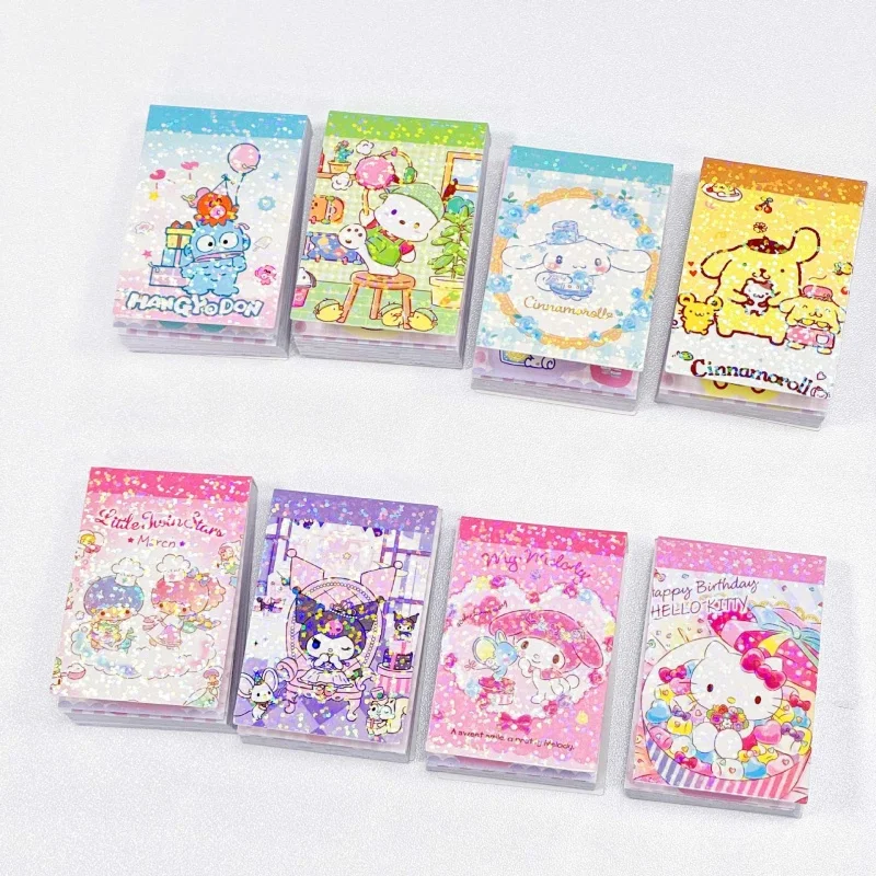 

8/16pcs Sanrio Melody Kuromi Hangyodon LittleTwinStars Stickers Cute Scrapbooking DIY Diary Decorative Sticker Album Stick Label