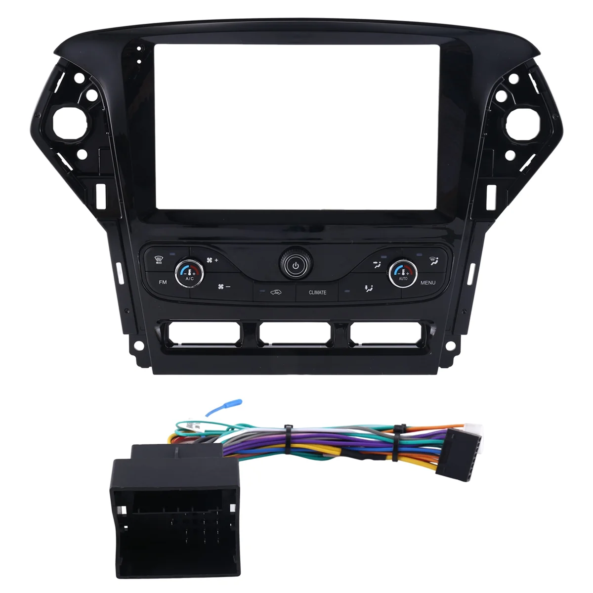 Car Frame Fascia Adapter Canbus Box Decoder for Ford Mondeo 2011-2013 Android Radio Dash Fitting Panel Kit