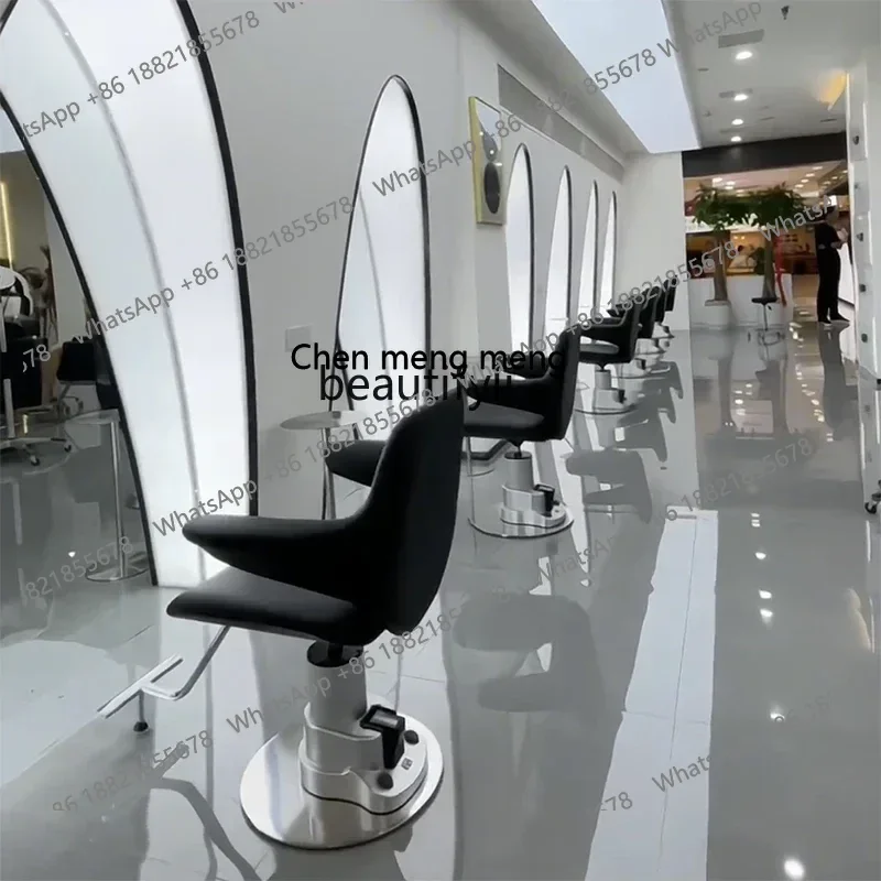 كرسي صالون الشعر الراقية xx1، مقعد قص الشعر البسيط الخاص لصالون الحلاقة الكهربائي والصباغة والكي #3