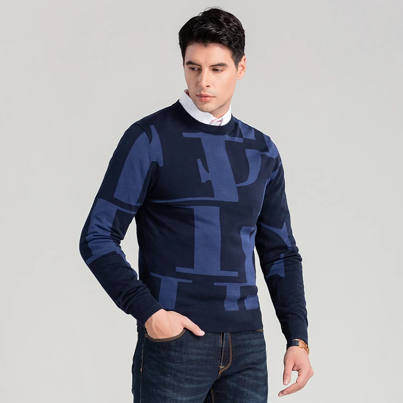 CHCH Autumn Winter Men's Wool Sweaters Slim Clothing Casual Knitted Sweater Men Fashion Pullovers