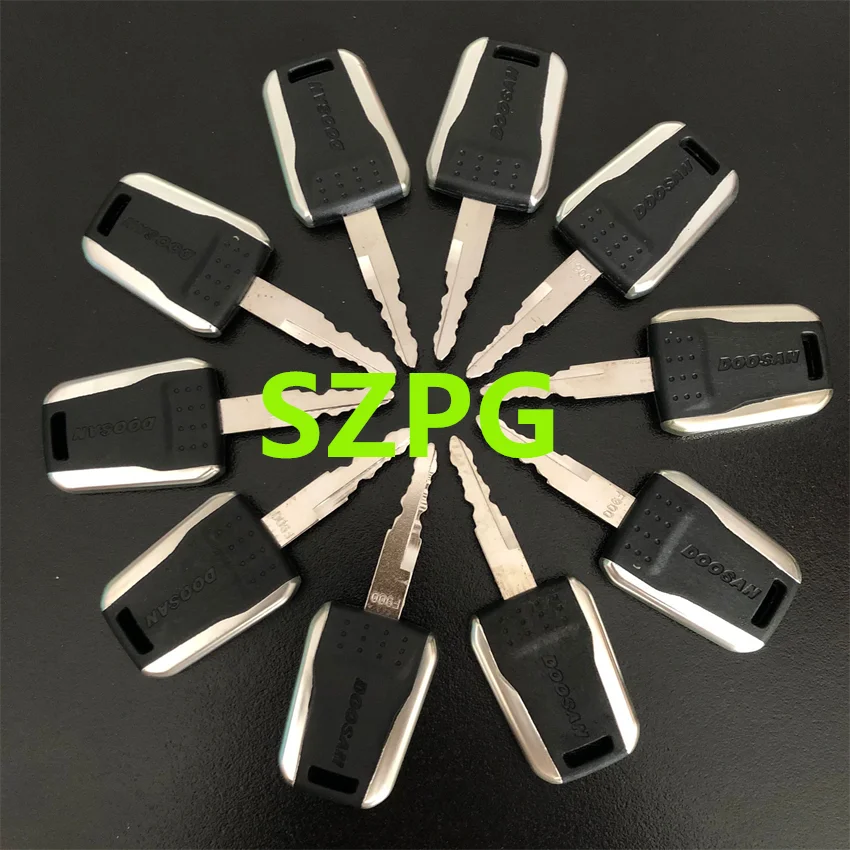5/10PCS F900 키는 대우 두산 보브캣 테렉스 굴삭기 중장비 점화 시작 스위치 도어 잠금 장치용입니다.