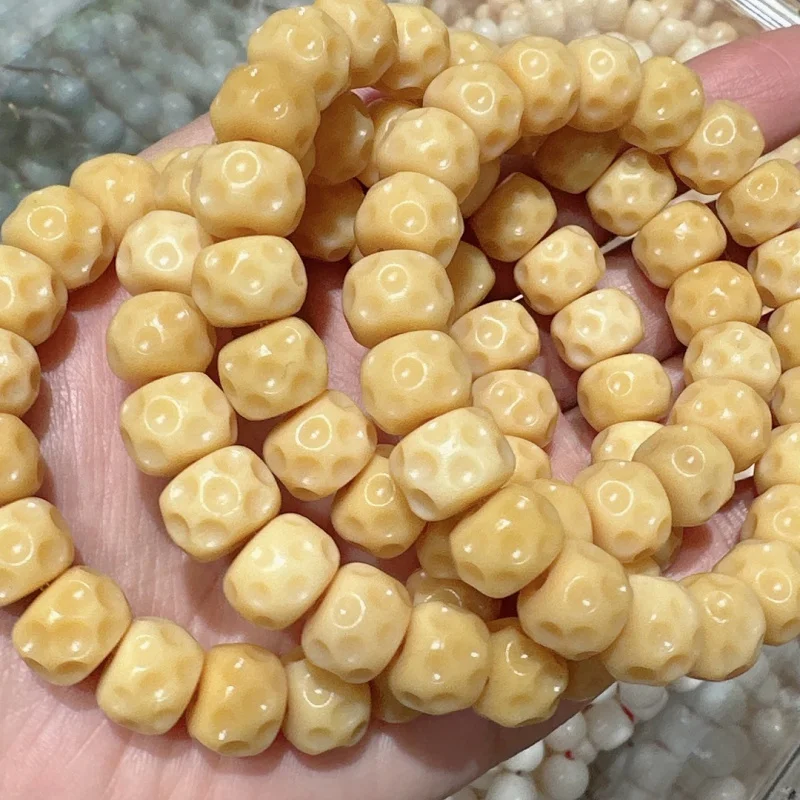 Wholesale Carved Planet Crater Bracelet Camel Ox Bone Tibet Beads Buddha Beads