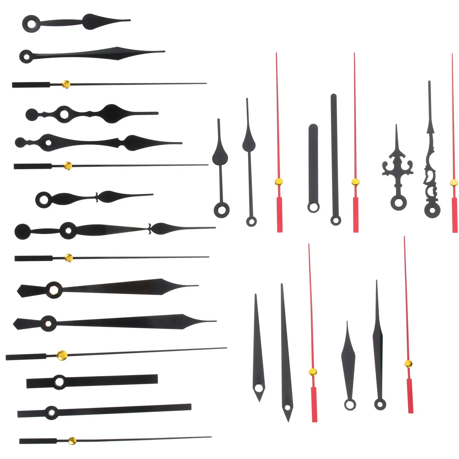 10Sets Clock Movement Kit Silent Wall Clock Parts DIY Replacement Mute Mechanism Durable High Precision Repair Accessories