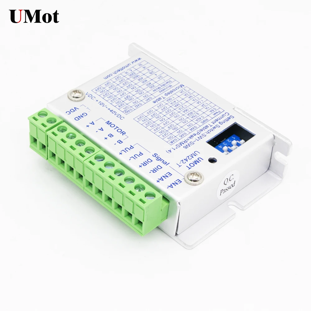

Hot Sell Original 2-Phase Stepper Motor Driver Um242-T NEMA11/14/17 Stepper Motor Driver for Laser Engraving CNC Router Machine