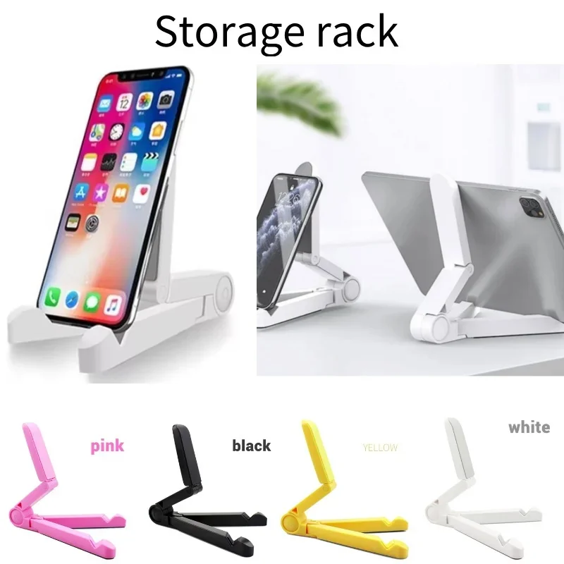 Multifunctional Foldable Portable Tablet And Mobile Phone Holder Triangular Mobile Phone Holder Desktop Storage Rack