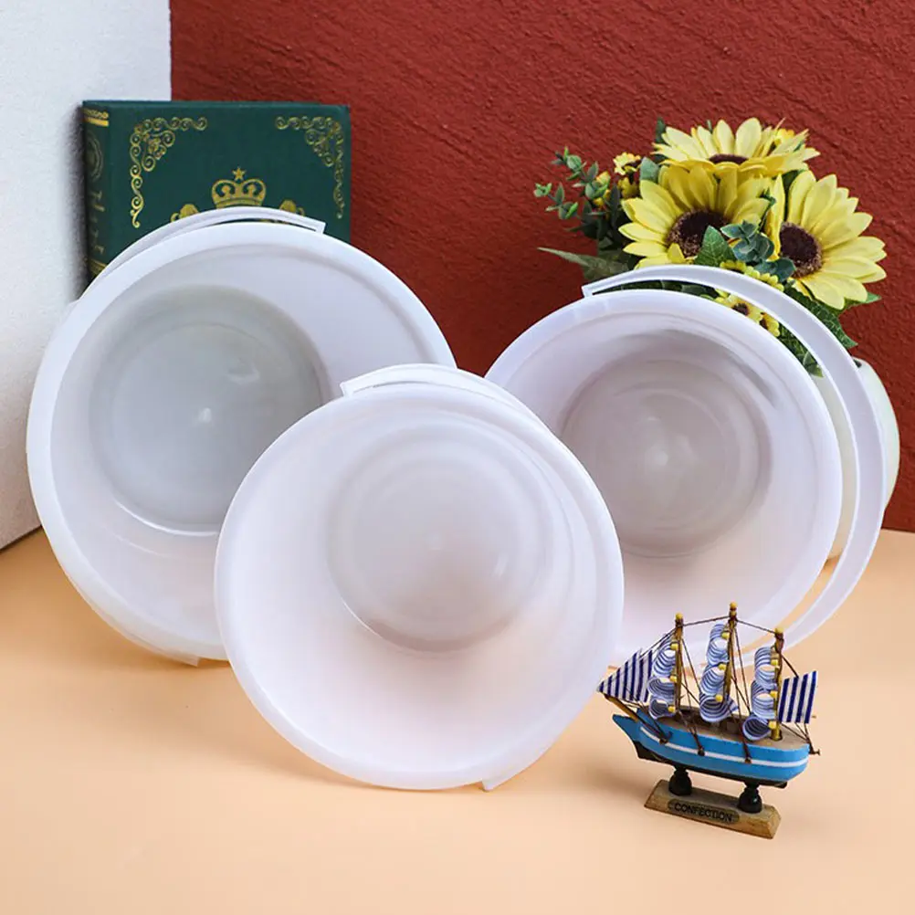 

6pcs Paint Bucket White Portable Round Disposable Painting Buckets Containers Hand Held Pp Baby Storage Pigment Art