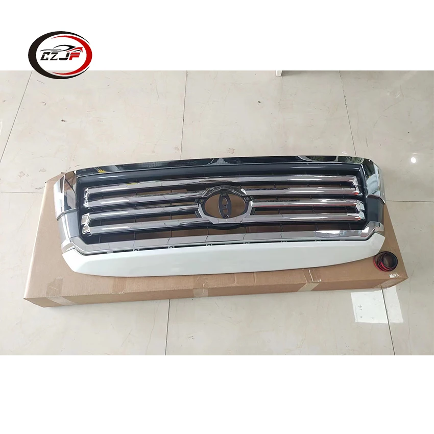 CZJF Car Bumper Front Grille for Sequoia 2008 2009 2010 2011 2012 2013 2014 2015 2016 2017 2018 2019 2020 Body Kit Parts