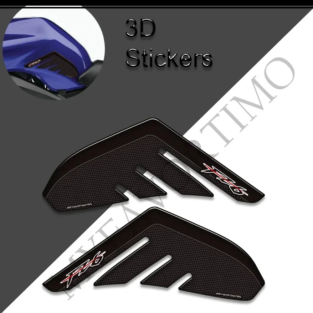 Motorcycle Decals Side Grips Gas Fuel Oil Kit Knee Scratch Protection Tank Pad For Yamaha FZ6 S FZ6N Fazer FZ6R FZ 6
