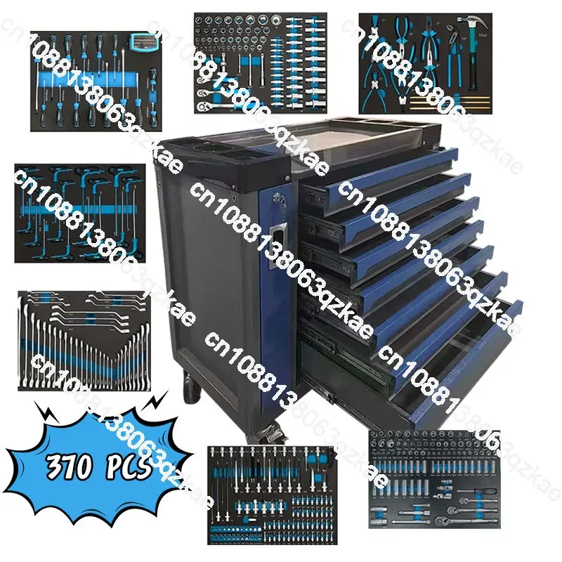 Drawers Garage Storage 370 Pcs Tool Sets Box Tool Chest Workshop Trolley Heavy Duty Tool Cabinet