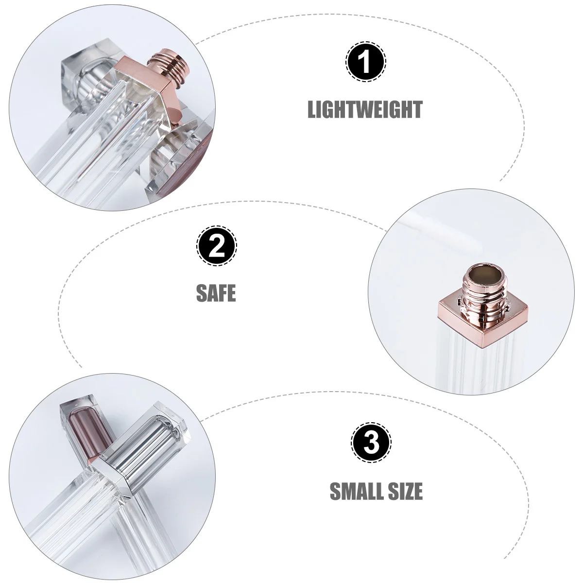 10 قطعة أنابيب ملمع الشفاه الفارغة حاويات بلسم الشفاه القابلة لإعادة الملء المحمولة حجم السفر DIY بها بنفسك فناني ماكياج المبتدئين البلاستيك #6