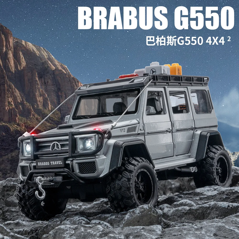 1:24 Mercedes-Benz G550 4X4 Modified version Off-road car Diecast Car Metal Alloy Model Car Children's toys collection gift A640