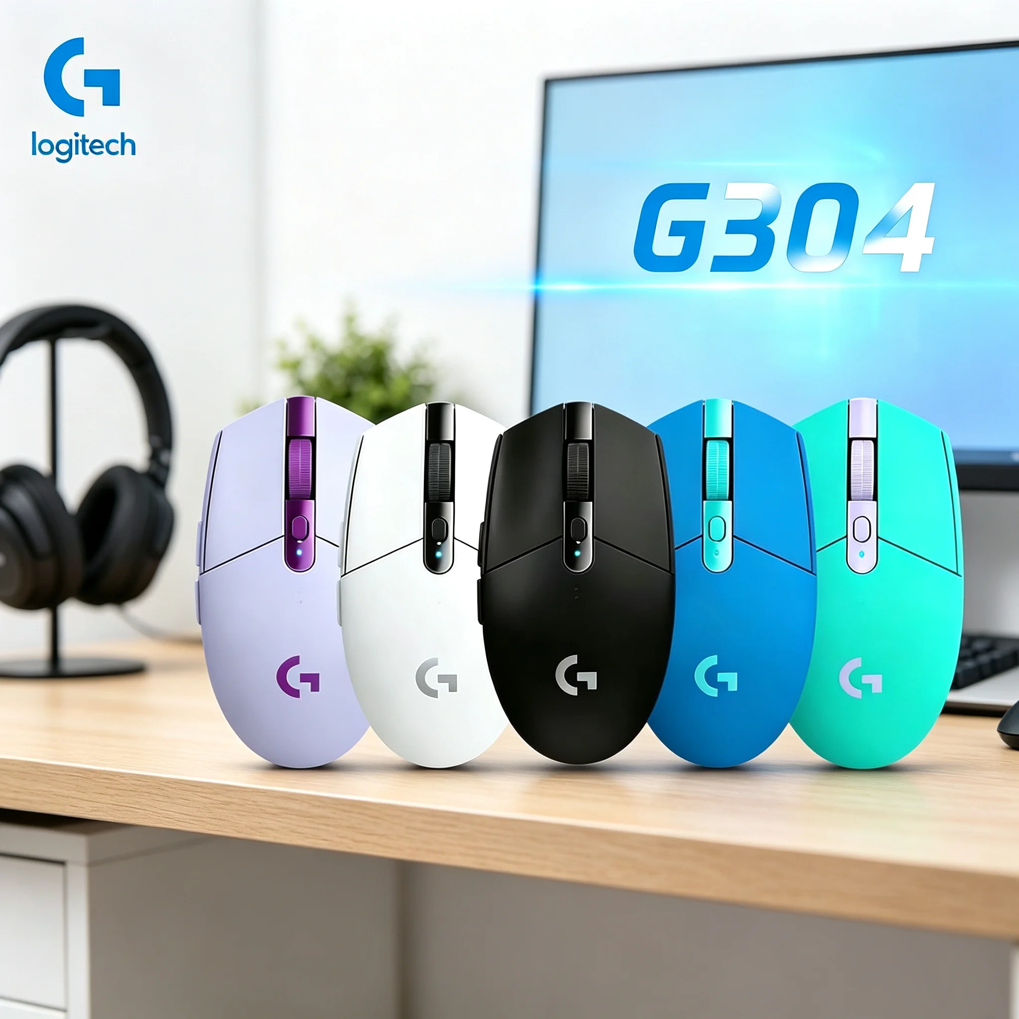 Logitech G304 2.4G Wireless Game Mouse Instant Response For Intense Firefights In PUBG CS2 Valorant Apex Legends