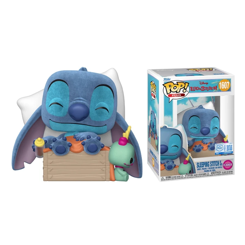 FUNKO POP《Disney Lilo & Stitch Sleepy Pod Stitch (Fluffy)》Anime Action Desktop Decoration Ornament Model Toys Collectible Model - Image 5