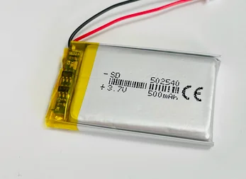 ساست 210 مسجل السيارة 502540   قلم تسجيل مدمج بالبريد 3.7 فولت بطارية ليثيوم بوليمر 500 مللي أمبير خلية ليثيوم أيون قابلة لإعادة الشحن